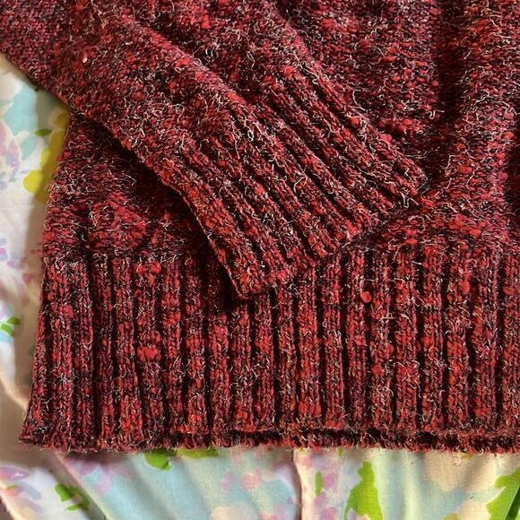 Vintage YSL Yves Saint Laurent Notched Collar Sweater - M - Picture 8 of 11